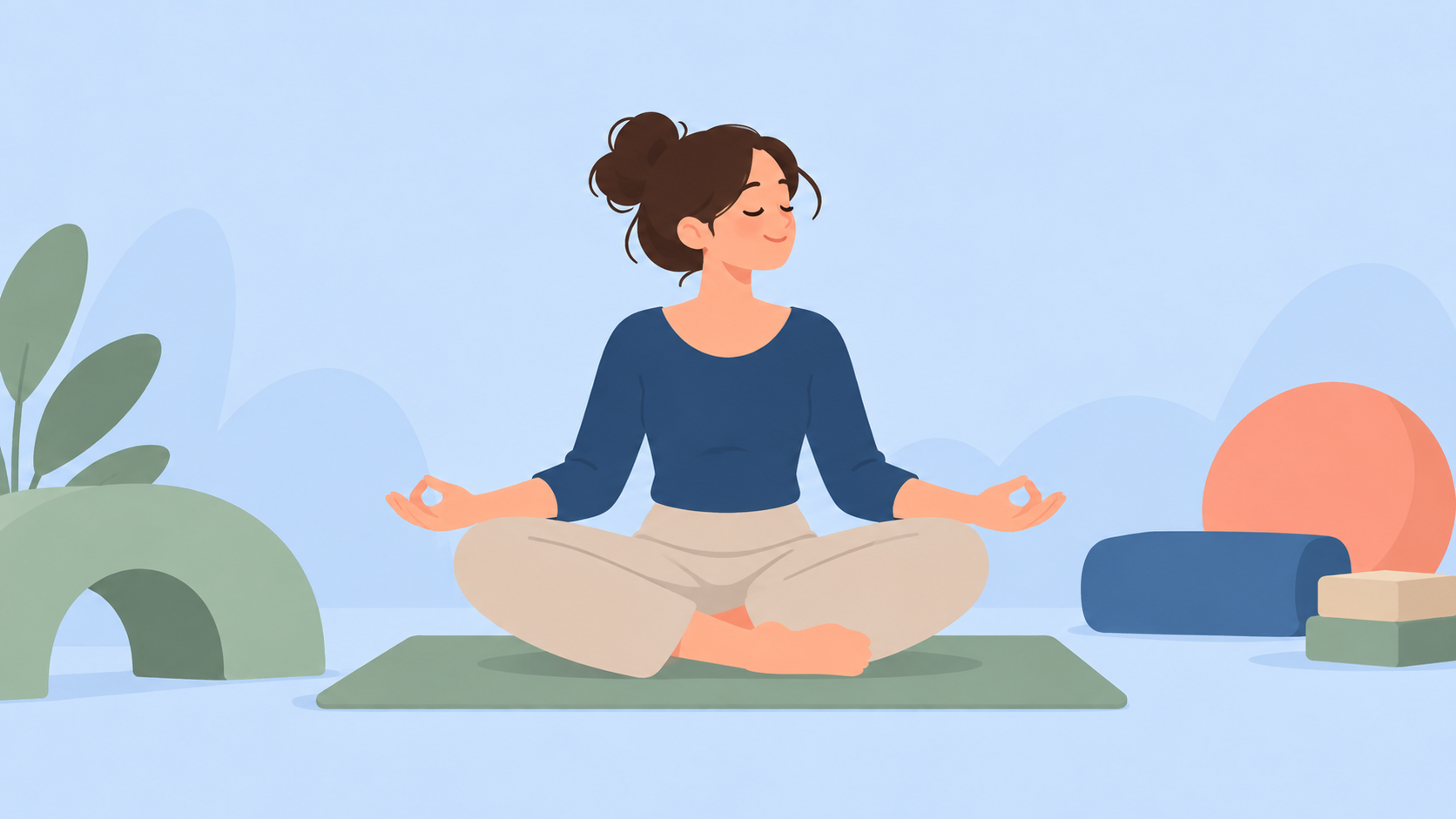 Immagine concettuale dedicata allo yoga e all'ascolto corporeo